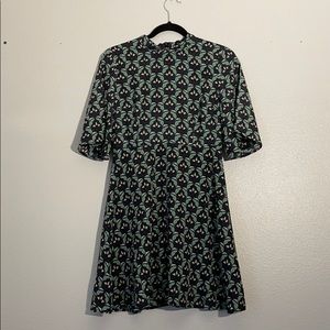 3/4 arm babydoll dress
